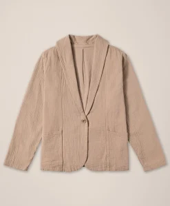 Women Pact Organic Coastal Double Gauze Lined Easy Jacket