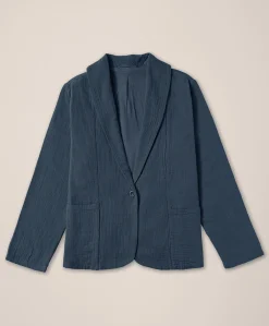 Women Pact Organic Coastal Double Gauze Lined Easy Jacket