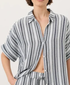 Women Pact Organic Coastal Double Gauze Oversized Shirt
