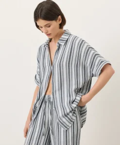 Women Pact Organic Coastal Double Gauze Oversized Shirt