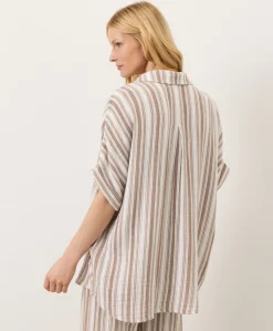 Women Pact Organic Coastal Double Gauze Oversized Shirt