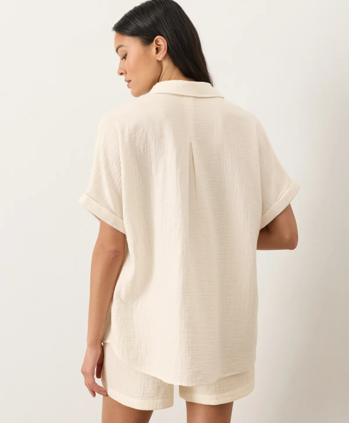 Women Pact Organic Coastal Double Gauze Oversized Shirt