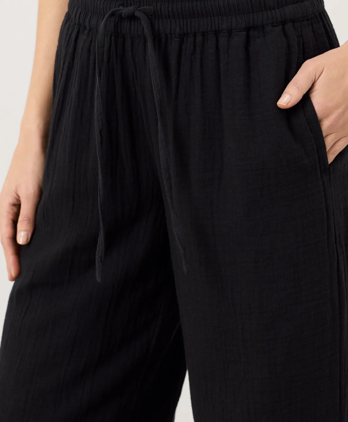 Women Pact Organic Coastal Double Gauze Split Hem Pant