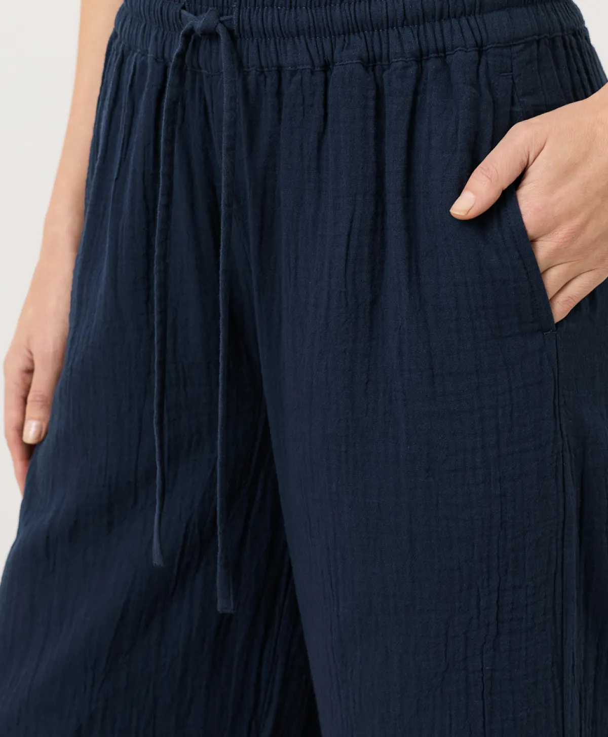 Women Pact Organic Coastal Double Gauze Split Hem Pant