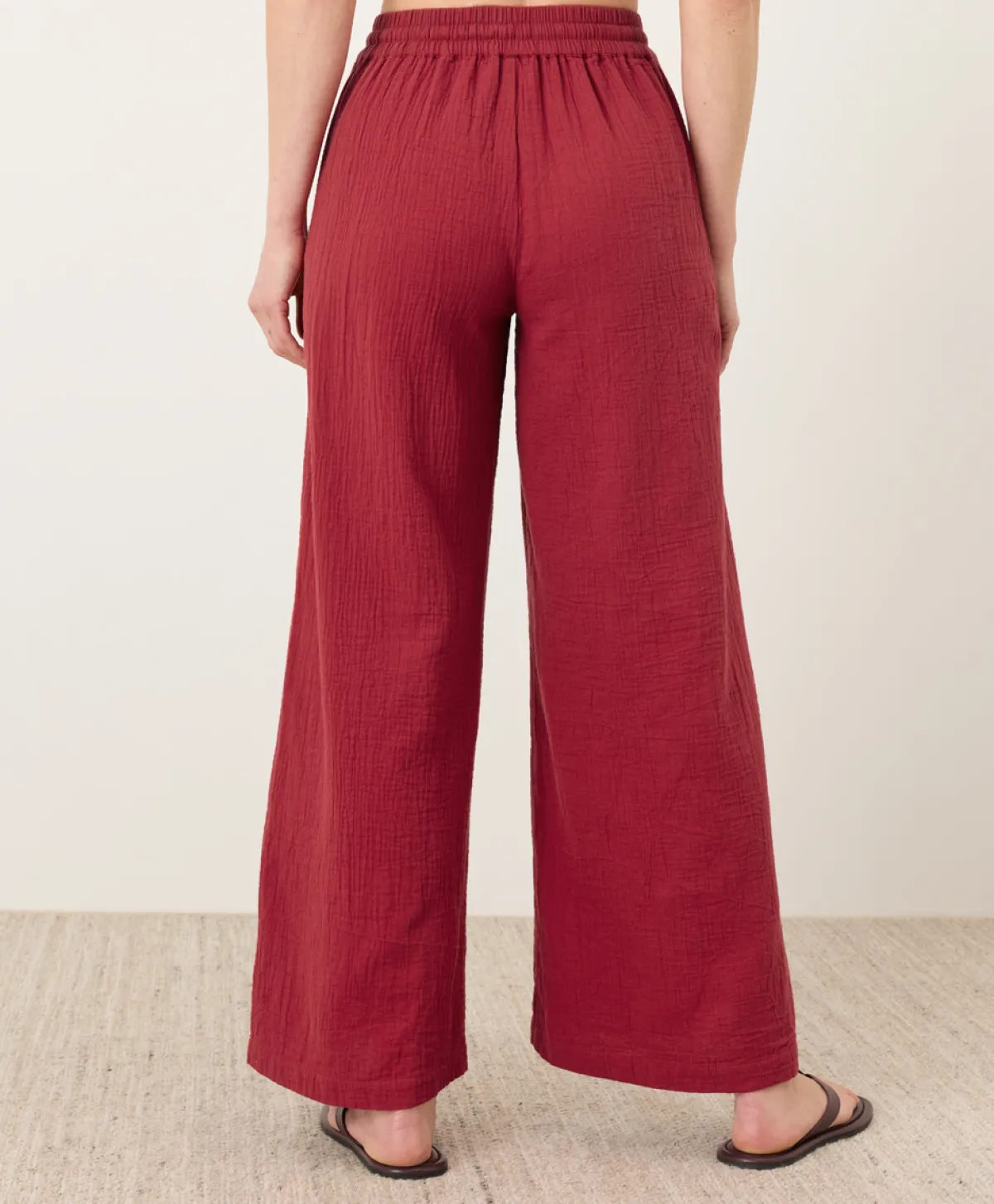 Women Pact Organic Coastal Double Gauze Split Hem Pant