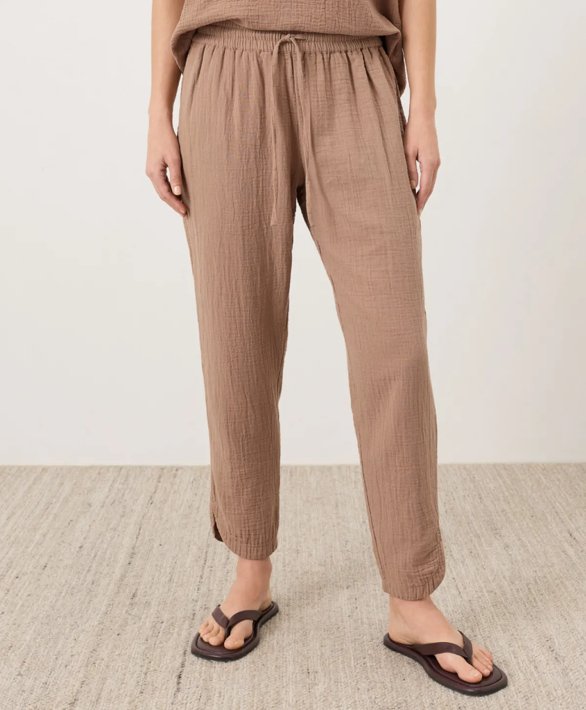 Women Pact Organic Coastal Double Gauze Tapered Pull-On Pant