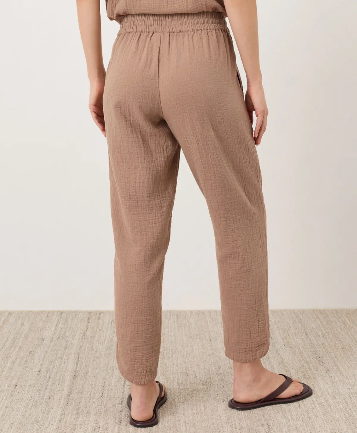 Women Pact Organic Coastal Double Gauze Tapered Pull-On Pant