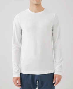 Pact Organic Cool Stretch Long Sleeve Crew Undershirt 3-Pack