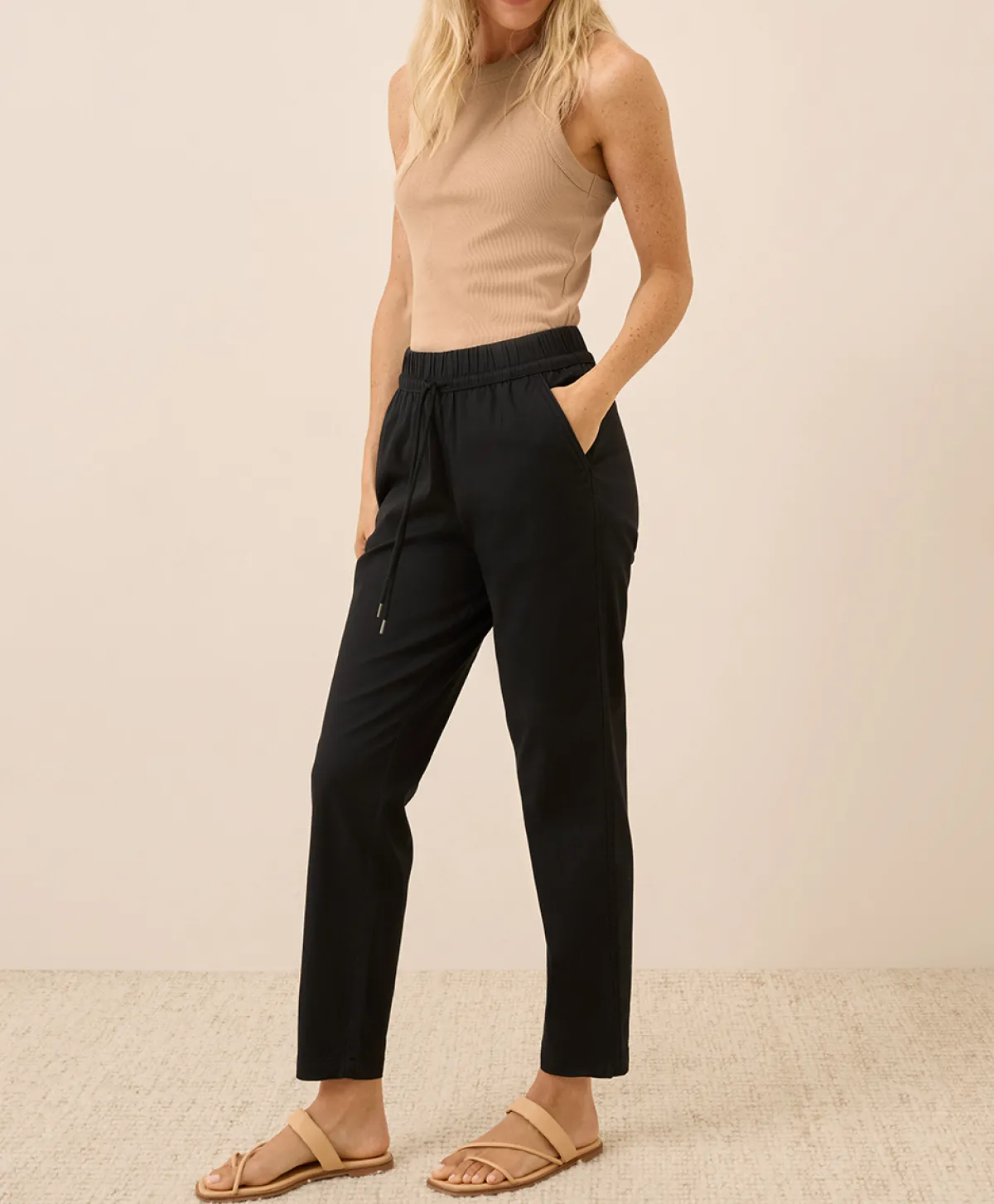 Women Pact Organic Daily Twill Ultra-High Rise Tapered Pant