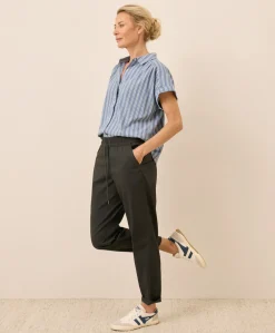 Women Pact Organic Daily Twill Ultra-High Rise Tapered Pant