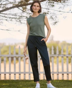 Women Pact Organic Daily Twill Ultra-High Rise Tapered Pant