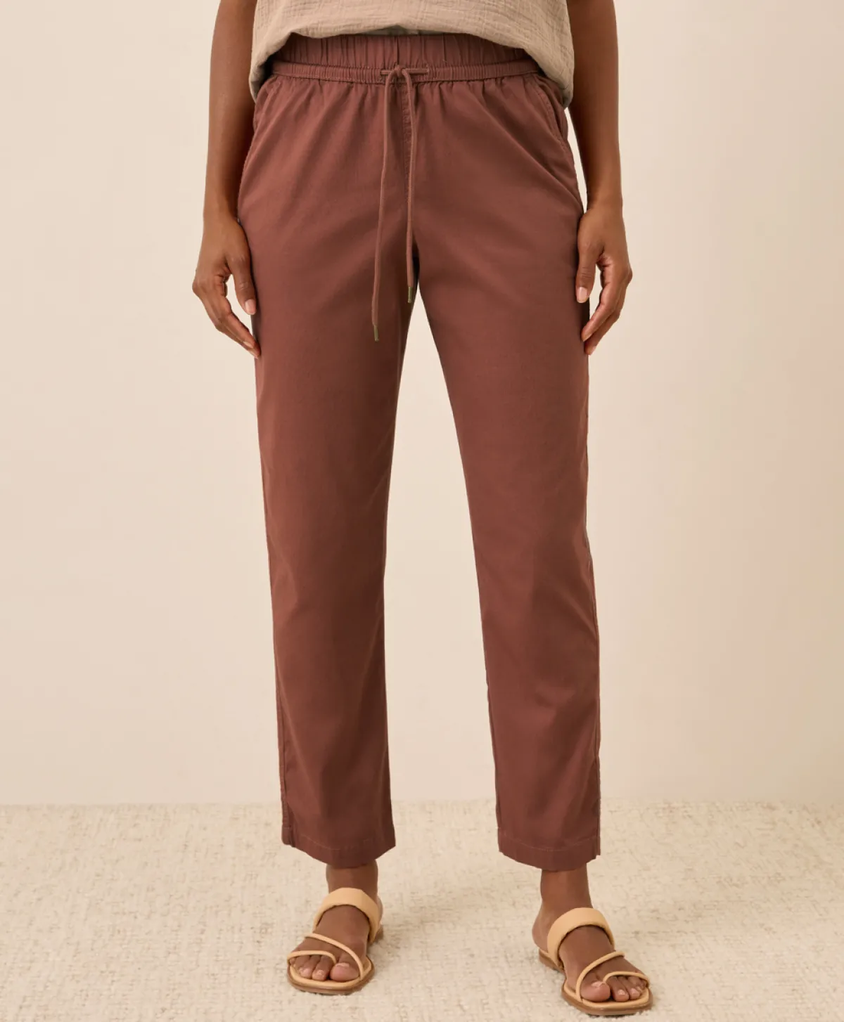 Women Pact Organic Daily Twill Ultra-High Rise Tapered Pant