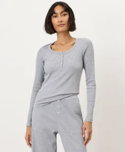 Women Pact Organic Dream Rib Slim Henley
