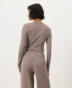 Women Pact Organic Dream Rib Slim Henley