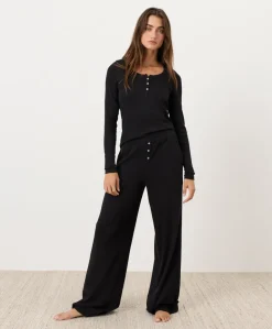Women Pact Organic Dream Rib Slim Henley