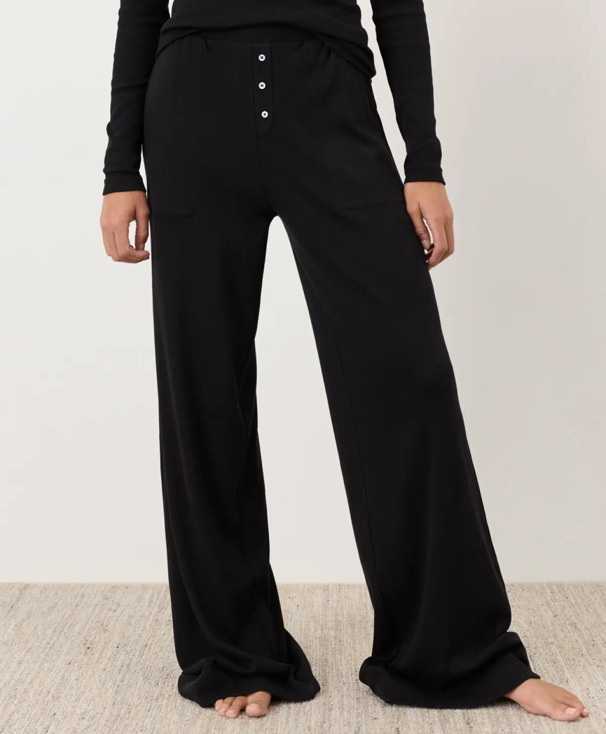 Women Pact Organic Dream Rib Wide Leg Lounge Pant