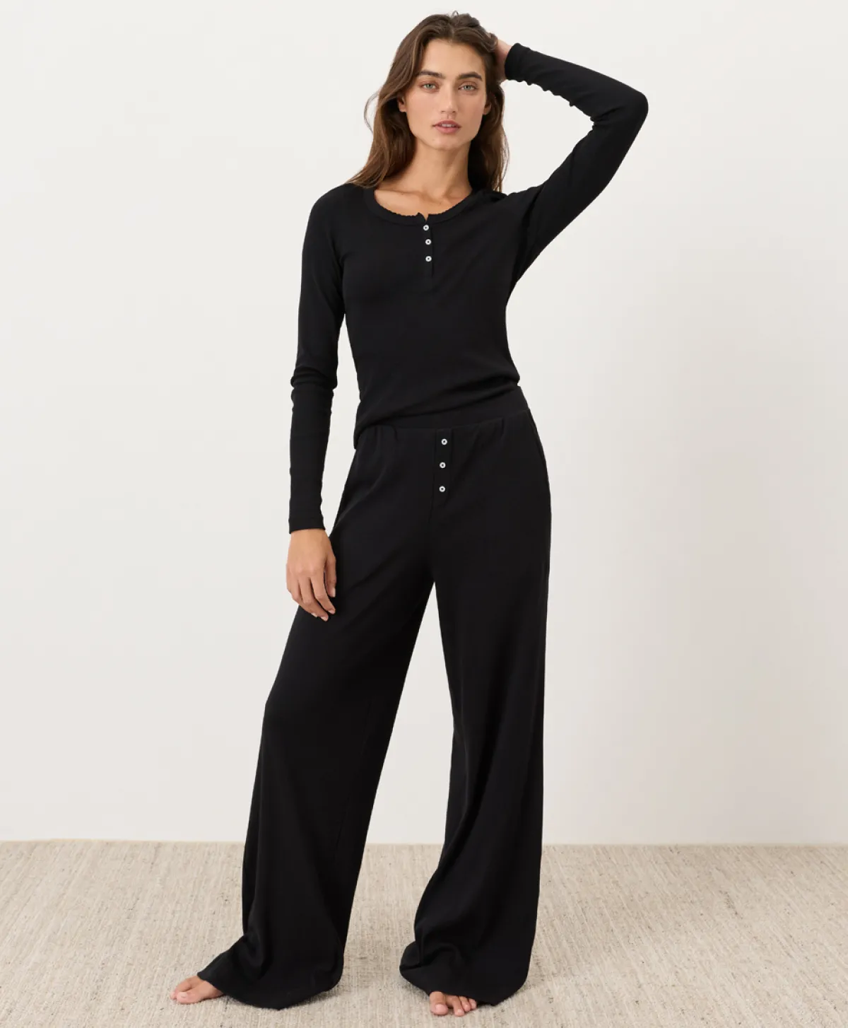 Women Pact Organic Dream Rib Wide Leg Lounge Pant
