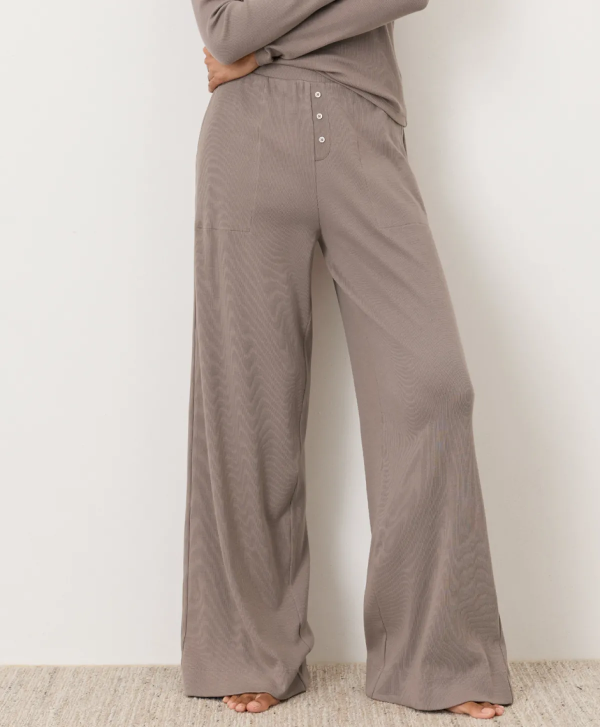 Women Pact Organic Dream Rib Wide Leg Lounge Pant
