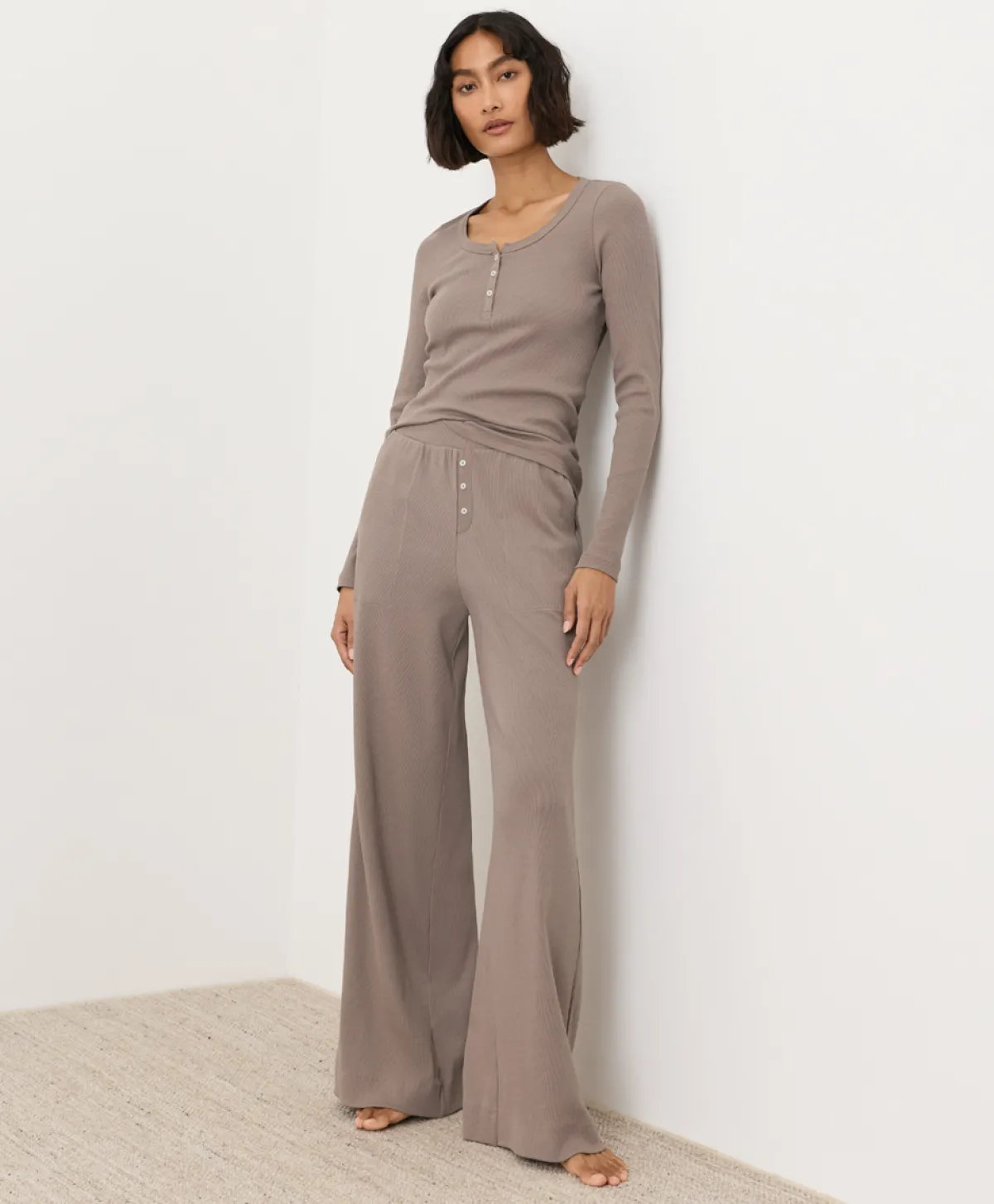Women Pact Organic Dream Rib Wide Leg Lounge Pant