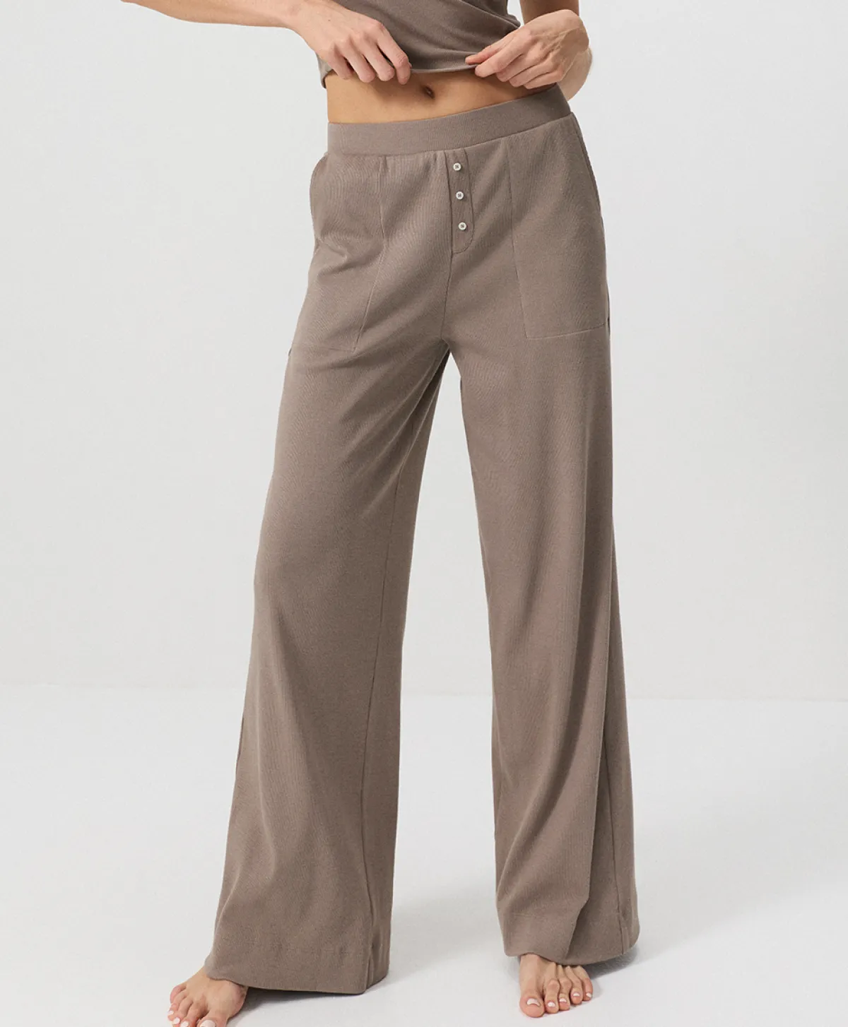 Women Pact Organic Dream Rib Wide Leg Lounge Pant