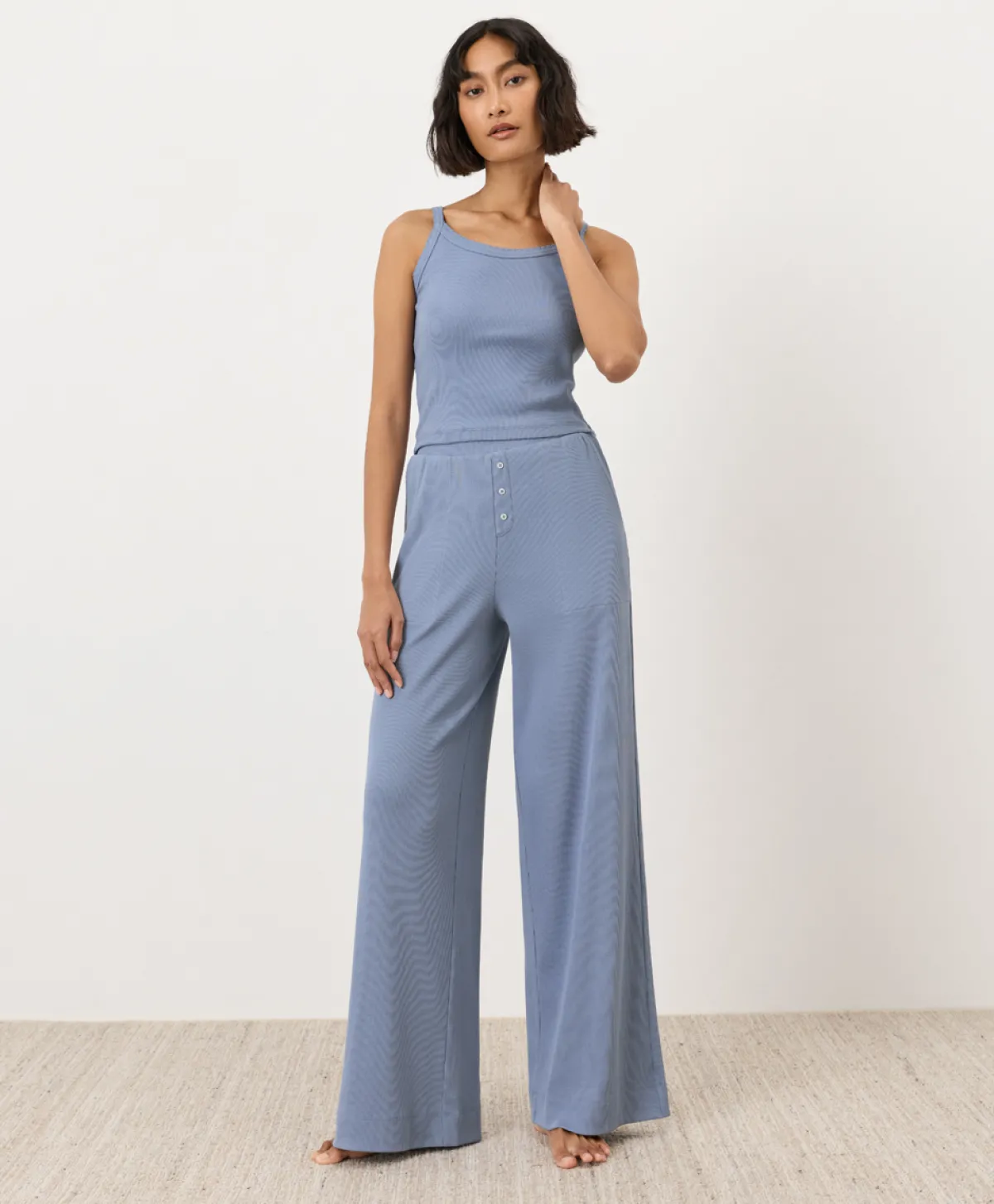 Women Pact Organic Dream Rib Wide Leg Lounge Pant