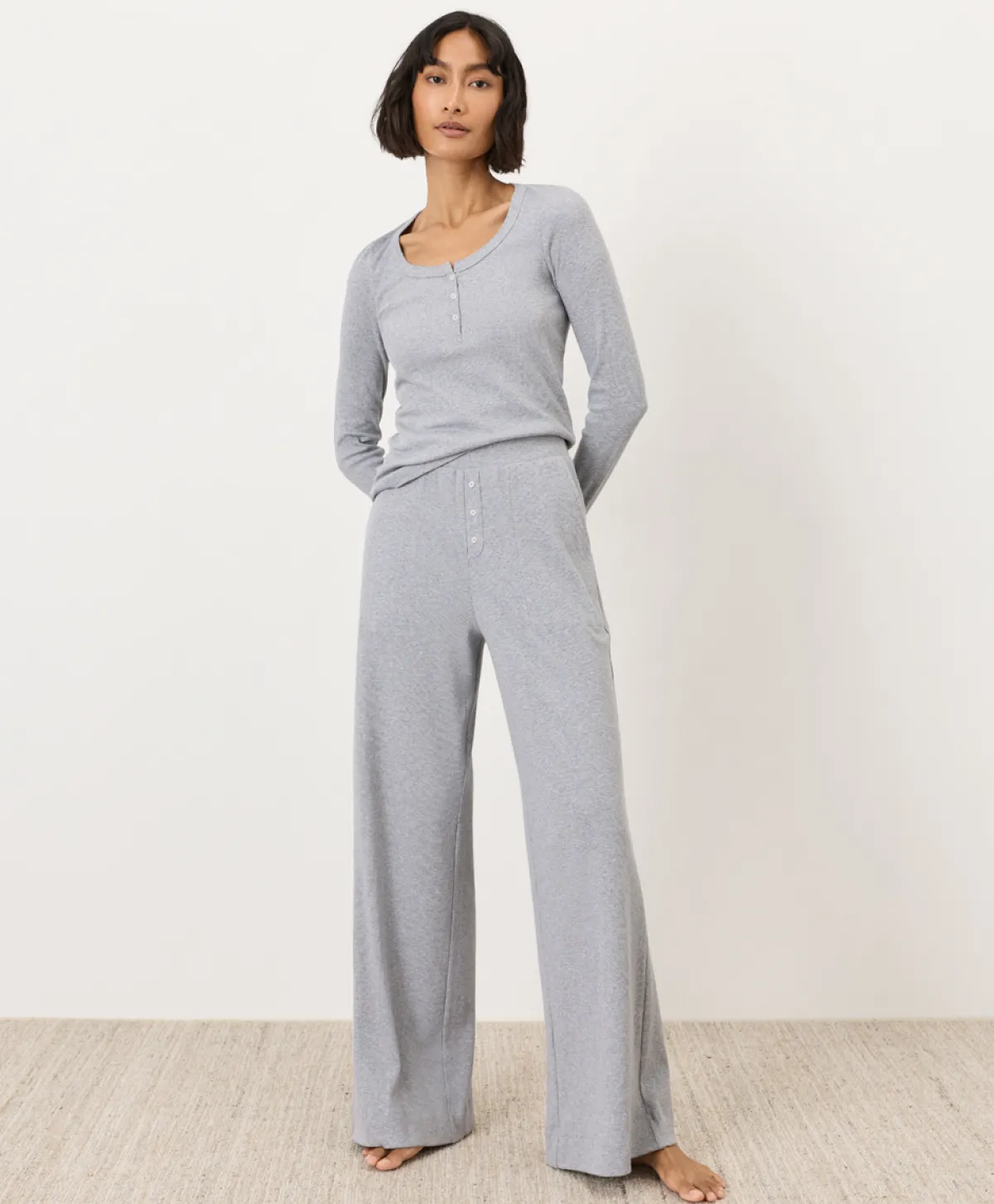 Women Pact Organic Dream Rib Wide Leg Lounge Pant