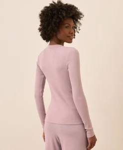 Women Pact Organic Easy Rib Slim Henley