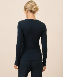 Women Pact Organic Easy Rib Slim Henley