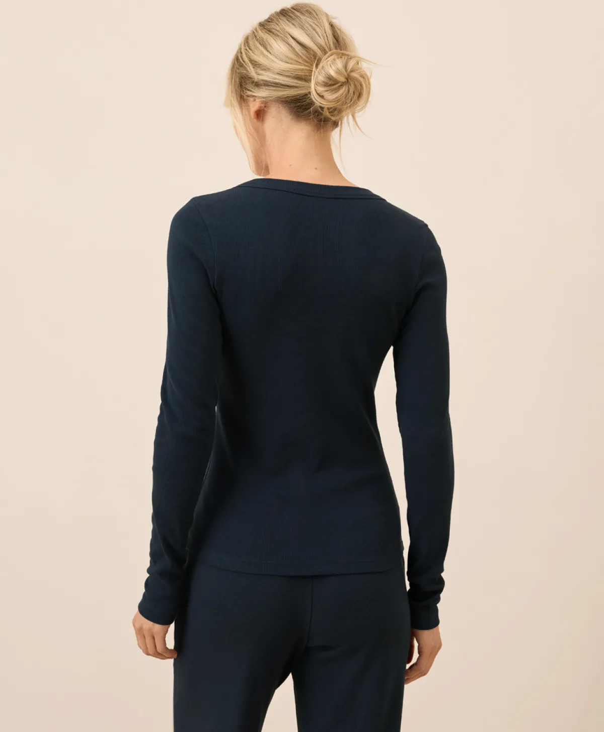 Women Pact Organic Easy Rib Slim Henley