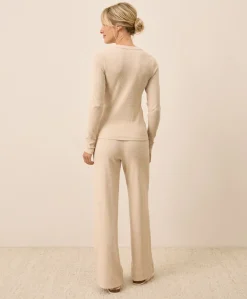 Women Pact Organic Easy Rib Slim Henley
