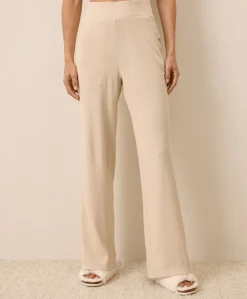 Women Pact Organic Easy Rib Wide Leg Lounge Pant