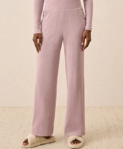 Women Pact Organic Easy Rib Wide Leg Lounge Pant