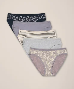 Women Pact Organic Everyday Classic Fit Bikini 5-Pack