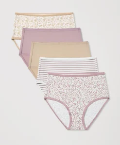 Women Pact Organic Everyday High Rise Brief 5-Pack