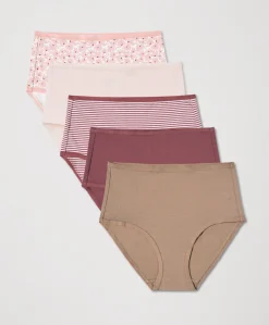 Women Pact Organic Everyday High Rise Brief 5-Pack