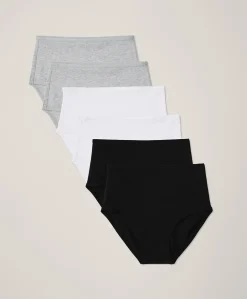 Women Pact Organic Everyday High Rise Brief 6-Pack