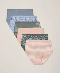 Women Pact Organic Everyday High Rise Brief 6-Pack
