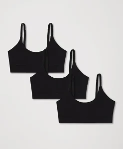 Women Pact Organic Everyday Modern Scoop Bralette 3-Pack