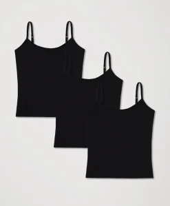 Women Pact Organic Everyday Shelf Bra Cami 3-Pack