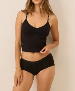 Women Pact Organic Everyday Shelf Bra Cropped Camisole 3-Pack