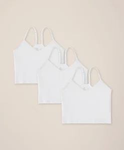 Women Pact Organic Everyday Shelf Bra Cropped Camisole 3-Pack