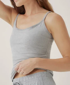 Women Pact Organic Everyday Shelf Bra Long Camisole