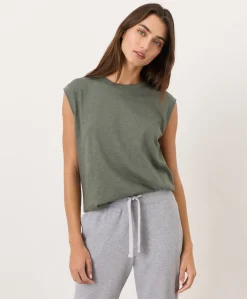 Women Pact Organic Featherweight Slub Relaxed Muscle Tee