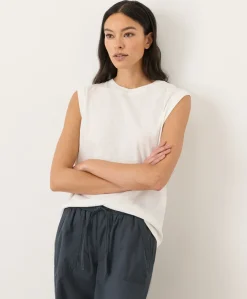 Women Pact Organic Featherweight Slub Relaxed Muscle Tee