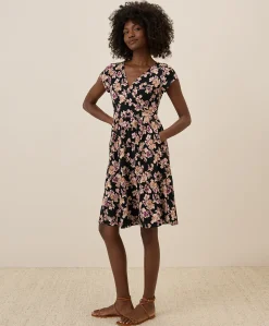 Women Pact Organic Fit & Flare Crossover Dress