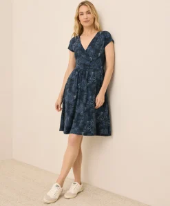 Women Pact Organic Fit & Flare Crossover Dress