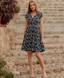 Women Pact Organic Fit & Flare Crossover Dress