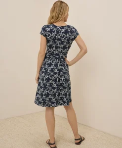 Women Pact Organic Fit & Flare Crossover Dress