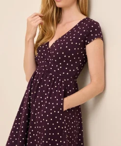 Women Pact Organic Fit & Flare Crossover Dress