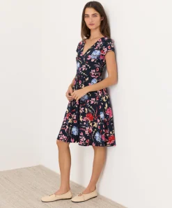 Women Pact Organic Fit & Flare Crossover Dress